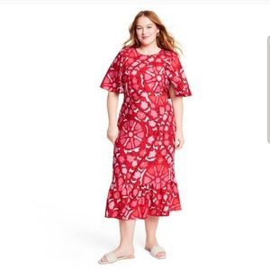 NWT Rhodes x Target Zinnia Floral Midi Dress Sz 14